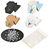 40Pcs Paper Jewelry Display Cards CDIS-FS0001-32B-2
