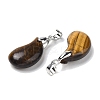 Natural Tiger Eye Pendants G-NH0025-14P-04-2
