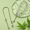 2Pcs Brass European Style Bracelets For Jewelry Making KK-YW0001-55-5