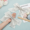Big Bowknot Decorative Organza Embroidered Collar Trim AJEW-WH0518-41A-3