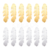 12Pcs 2 Colors 304 Stainless Steel Pendants STAS-UN0033-82-1