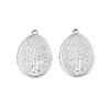Non-Tarnish 201 Stainless Steel Pendants STAS-T063-188P-2