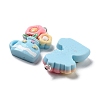 Spring Theme Opaque Resin Pendants RESI-R444-04A-2