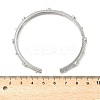 Alloy Rhinestone Cuff Bangles for Women BJEW-U039-01P-3