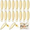 30Pcs 201 Stainless Steel Oval Stud Earring Findings STAS-BBC0010-07-1