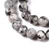 Dyed Natural White Jade Beads Strands G-T140-4mm-B02-4