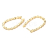 Rack Plating Brass Teardrop Hoop Earrings with Cubic Zirconia EJEW-A103-09G-2