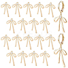 10 Pairs Brass Micro Pave Clear Cubic Zirconia Pendants KK-BC0015-29-1