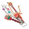 Christmas Polyester & Spandex Cord Ropes Pendant Decorations HJEW-JM03854-4