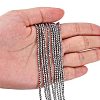 Non-Magnetic Synthetic Hematite Beads Strands G-G093-3mm-4