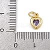 Brass with Cubic Zirconia Pendants KK-A269-67G-4