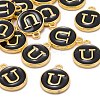 Golden Plated Alloy Charms X-ENAM-S118-02U-4