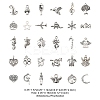 60Pcs 30 Style Tibetan Style Zinc Alloy Charms TIBEP-FS0001-09-5