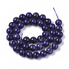 Natural Quartzite Jade Beads Strands G-S150-57-10mm-1-2