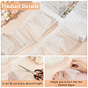 Polyester Pleated Lace Ribbon OCOR-WH0078-132B-3