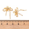 Brass Micro Pave Clear Cubic Zirconia Pendants KK-S376-17B-G-3