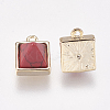 Synthetic Turquoise Pendants G-P362-04B-3