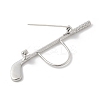 Golf Club Alloy Cubic Zirconia Brooches LS-JEWB-M050-01P-02-2