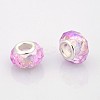 AB Color Plated Glass European Beads LS-GPDL-J026-AB20-1