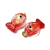 Handmade Dichroic Foil Lampwork Pendants X2-DICH-G001-01G-03-2