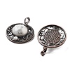 Natural Howlite Pendants G-Q158-03A-R10-2