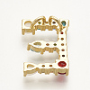 Brass Micro Pave Cubic Zirconia Pendants ZIRC-S061-64E-2