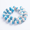 Handmade Printed Porcelain Beads PORC-G004-C01-2