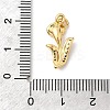 Brass Micro Pave Cubic Zirconia Pendants KK-Z135-01G-02-3