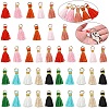 20Pcs 5 Colors Polycotton Tassel Pendant Decorations FIND-YW0007-48A-2