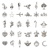 60Pcs 30 Style Tibetan Style Zinc Alloy Charms TIBEP-FS0001-09-1