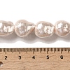 Electroplated Shell Pearl Beads Strands BSHE-G035-01A-07-4