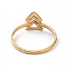 Ion Plating(IP) 201 Stainless Steel Arrow Mark Finger Ring for Women RJEW-J051-05G-3