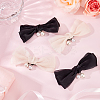 4Pcs 2 Colors Polyester Bowknot Shoe Decorations FIND-FG0002-39-5