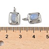 Opalite Rectangle with Oval Charms STAS-L022-516P-06-3
