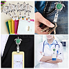 Sea Turtle Alloy with Rhinestone Enamel Retractable Badge Holder AJEW-PH01541-6