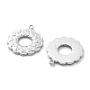 Anti-Tarnish 304 Stainless Steel Pendants STAS-R130-59P-2