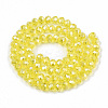Electroplate Glass Beads Strands X-EGLA-A034-T8mm-B21-2