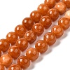 Natural Dyed Jade Beads Strands G-M402-C04-07-1