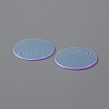 Iridescent PVC Paillette/Sequins Pendants PVC-WH0006-01B-2
