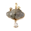Natural Labradorite Carved Pendants GG-CBA5963-03E-1