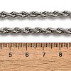 Non-Tarnish 304 Stainless Steel Rope Chain Necklaces X-NJEW-F226-03P-06-4