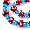 Handmade Lampwork Beads Strands LAMP-N024-09D-4