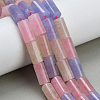 Dyed Natural Malaysia Jade Beads Strands G-C285-B01-01-2