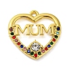 Ion Plating(IP) Real 18K Gold Plated 304 Stainless Steel Rhinestone Pendants STAS-P341-08G-02-1