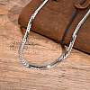 Stainless Steel Cuban Link Chains Necklaces PW-WGE1B56-01-5