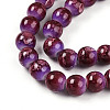 Baking Paint Glass Beads Strands DGLA-N008-8mm-04-4