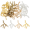 28Pcs 4 Colors Tibetan Style Alloy Pendants FIND-HS0002-15-1