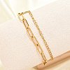 304 Stainless Steel Multi-strand Bracelets BJEW-U023-05G-1