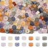 210Pcs 7 Styles Natural Flower Amazonite & Rose Quartz & Yellow Aventurine & Blue Aventurine(Dyed & Heated) & Labradorite & Red Aventurine & Lepidolite Beads G-YW0002-66-1
