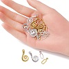 20Pcs 2 Colors Tibetan Style Alloy Hook and Eye Clasps FIND-YW0003-89-4